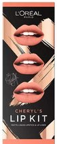 L'Oréal Cheryl's Lip Kit Lipstick & Lipliner - Paint It Peach