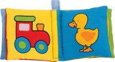 Stoffen Mini Plaatjesboek met Piepgeluidje 5 x 5 cm