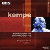 Brahms: Symphony no 4;  Schubert: Symphony no 5 / Kempe