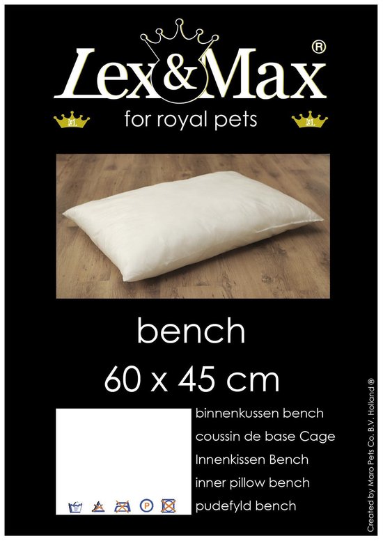 Lex & Max - Binnenkussen - Bench - 60x45cm