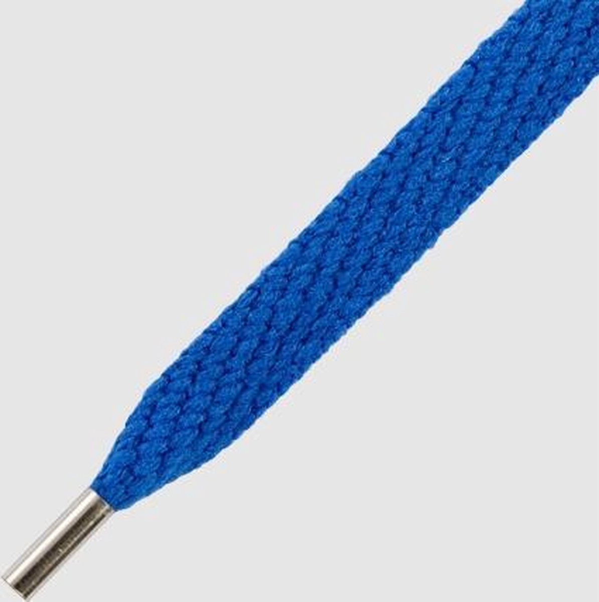 10 mm x 130 cm Blauw Plat - Magnetische tips - Mr.Lacy Magnies Voorkom slepende veters