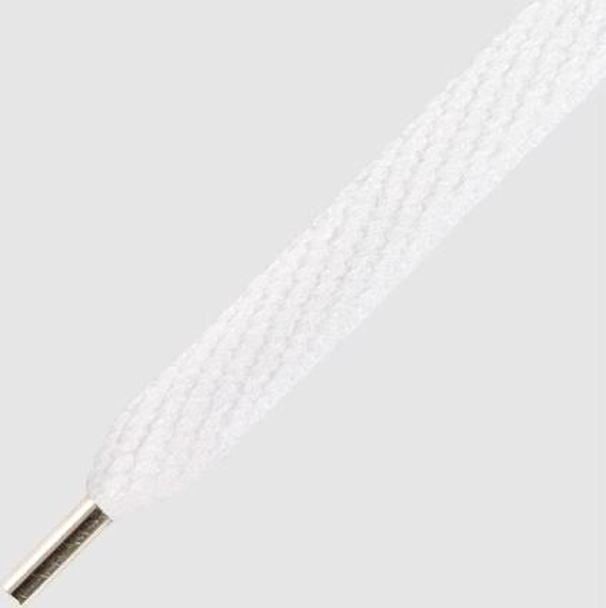 10 mm x 130 cm Wit Plat - Magnetische tips - Mr.Lacy Magnies Nooit meer vieze veters
