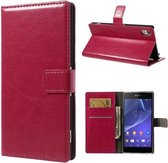 Cyclone Cover wallet hoesje Sony Xperia Z5 roze