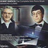 Robert Simpson: Complete Solo Piano Music / Raymond Clarke