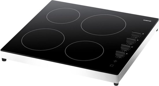 Inventum VKC6010WIT - Vrijstaande keramische kookplaat - Wit - 4 kookzones  | bol.com