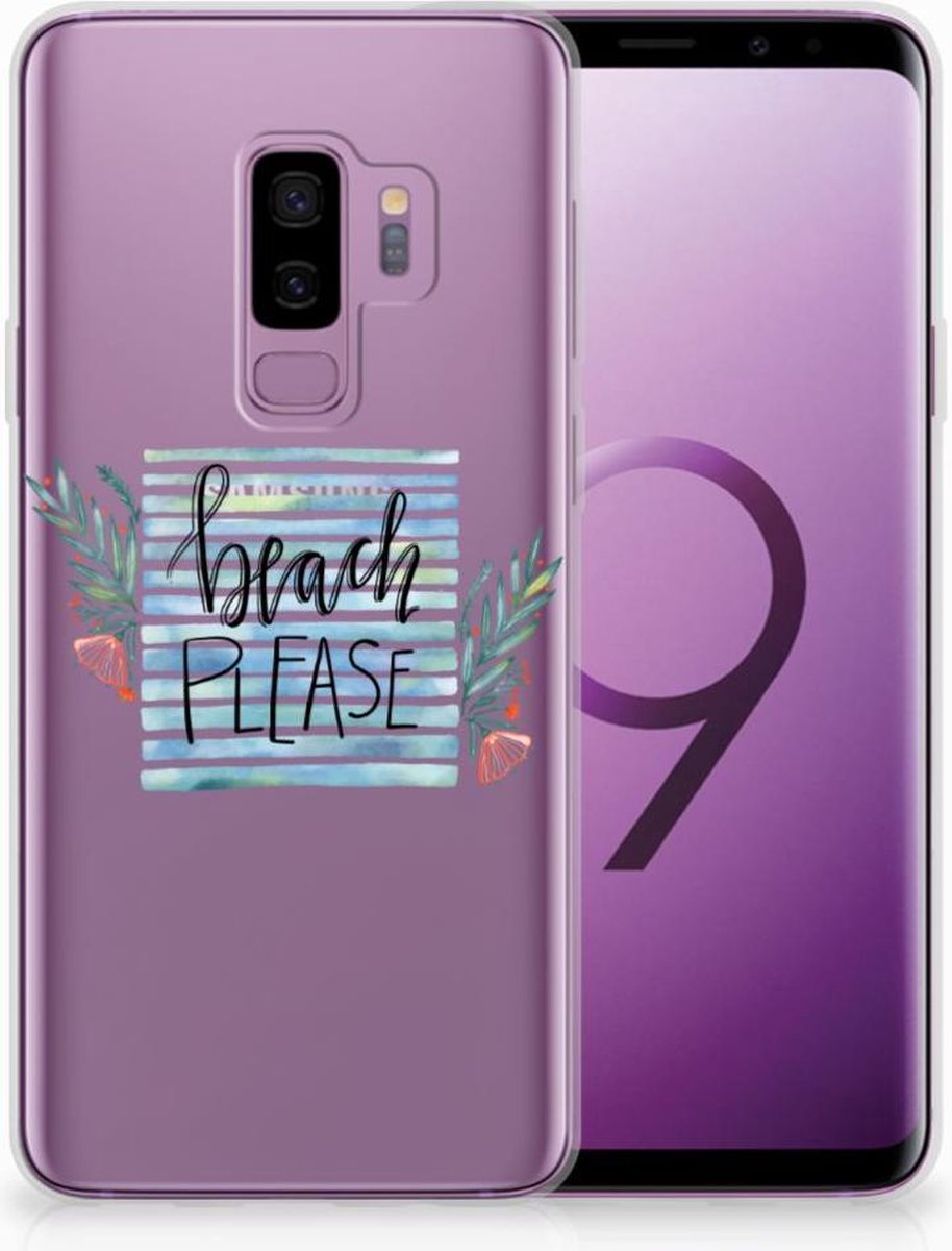 TPU Hoesje voor Samsung Galaxy S9 Plus Telefoonhoesje met Naam Boho Beach