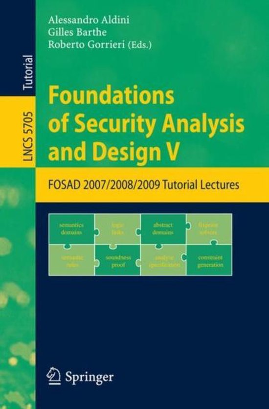 Foundations of Security Analysis and Design V - cover