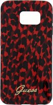 Guess Animal Leopard Samsung Galaxy S6 Edge TPU Case - Red