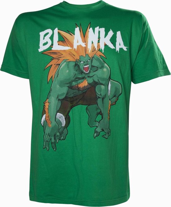 StreetFigher - Green Blanka Mens T-shirt - L