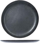 Casino Dessertbord Zwart D21cm met Platinum set van 6