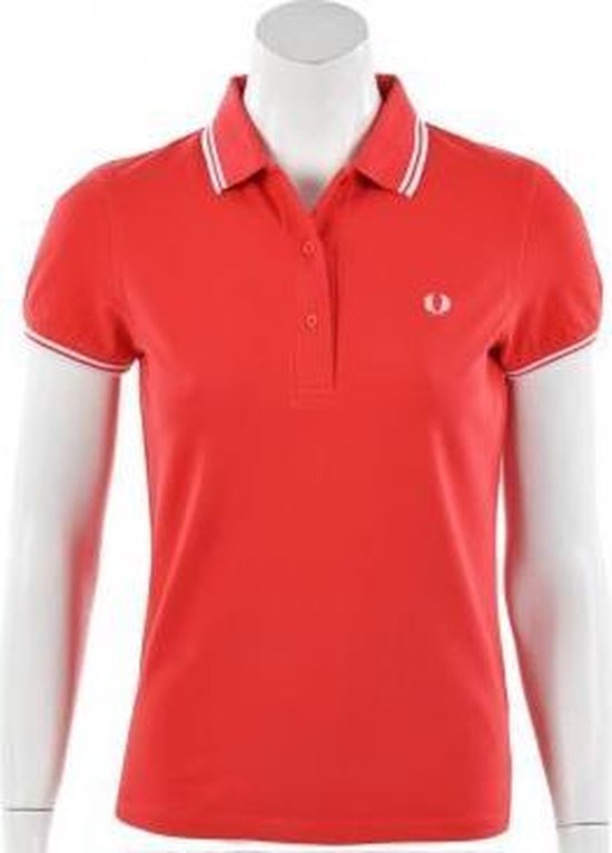 Fred Perry Twin Tipped Shirt - Sportpolo - Dames - Maat XL - Rood | bol.com