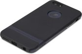 Rock Royce series Navy Blue iPhone 6 Plus 6s Plus hoesje case - Blauw - Zwart