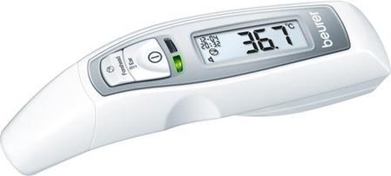 Beurer FT 70 Thermometer lichaam - Spraakfunctie EN/GR/FR/IT/RU/TU - 7-1 functies - Meting binnen seconden - Geschikt voor de hele familie - 10 geheugenplaatsen - Medisch gecertificeerd - Incl. batterijen - 5 jaar garantie - Wit