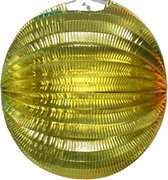 12x Lampion goud rond - 36cm