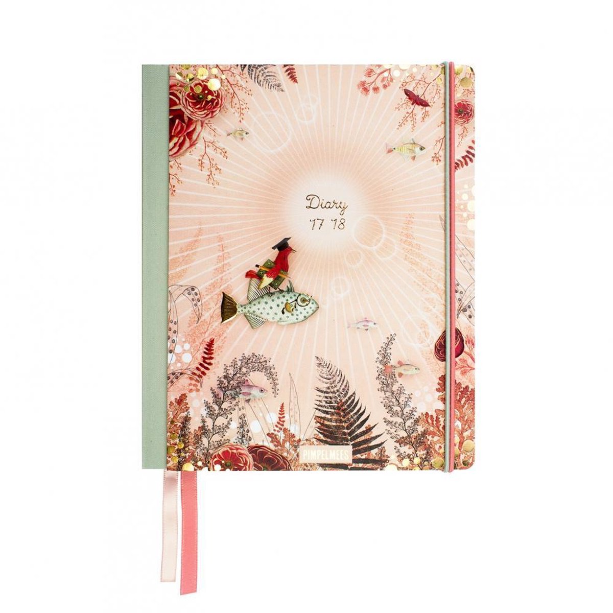 Pimpelmees notebook A5 Wonderland - Peach Butterbird | bol