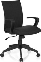 hjh office Soft - Bureaustoel - Stof - Zwart
