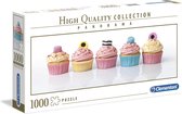 Clementoni - Panorama High Quality Collectie puzzel - Licorice cupcakes - 1000 stukjes, puzzel volwassenen