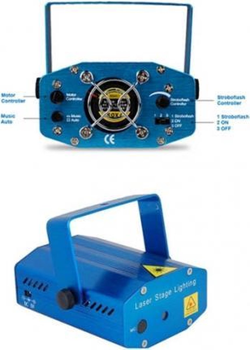 Mini Laser Stage Lighting (Rood+Groen) Projector bol
