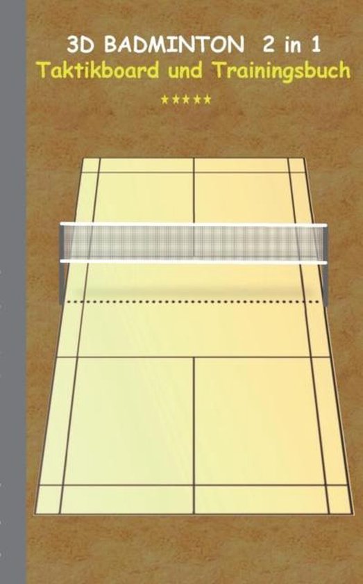 3D Badminton 2 in 1 Taktikboard und Trainingsbuch