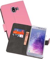 Booktype Telefoonhoesjes - Bookcase Hoesje - Wallet Case -  Geschikt voor Samsung Galaxy J4 2018 - Roze