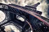 Glas schilderij Eiffeltoren in Parijs 80x120 cm
