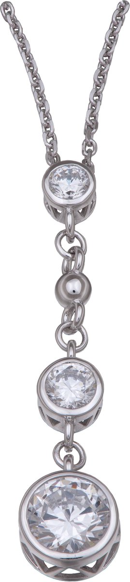 Orphelia ZH-4496 - Ketting met hanger - Zilver 925 - 44 cm - Zirkonia