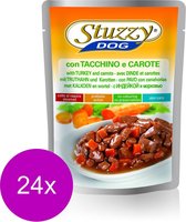 Stuzzy Dog - Kalkoen En Wortel - Hondenvoer - 24 x 100 g