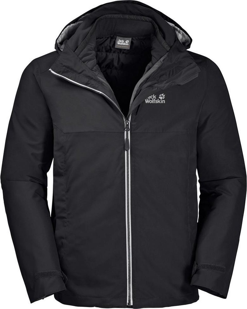 Jack Wolfskin North Fjord Jas Heren Black