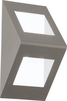 EGLO Morino - Buitenverlichting - Wand/Plafondlamp - 4 Lichts - LED - Zilver, Wit