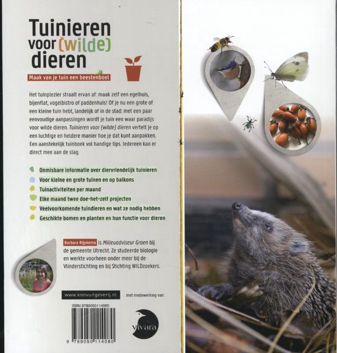 Tuinieren voor (wilde) dieren - back cover