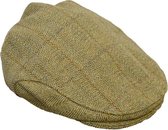 Tweed flat cap / platte pet - light sage - S