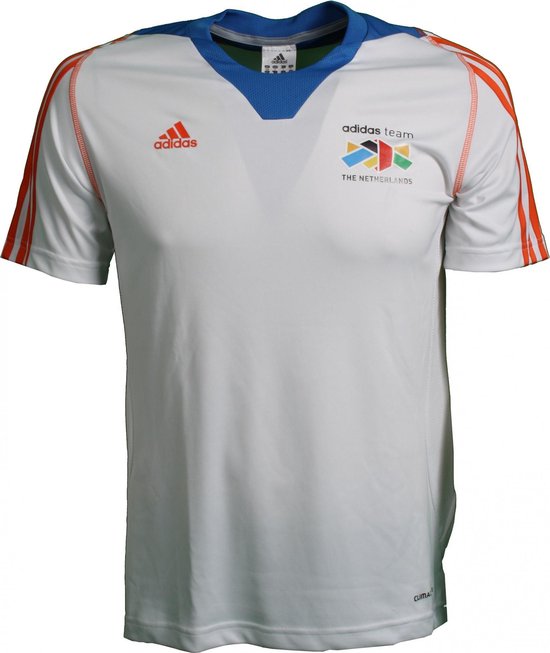 Adidas Team Nederland Shirt Heren Wit/oranje Maat S | bol.com