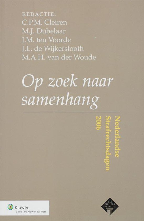 Op zoek naar samenhang - cover