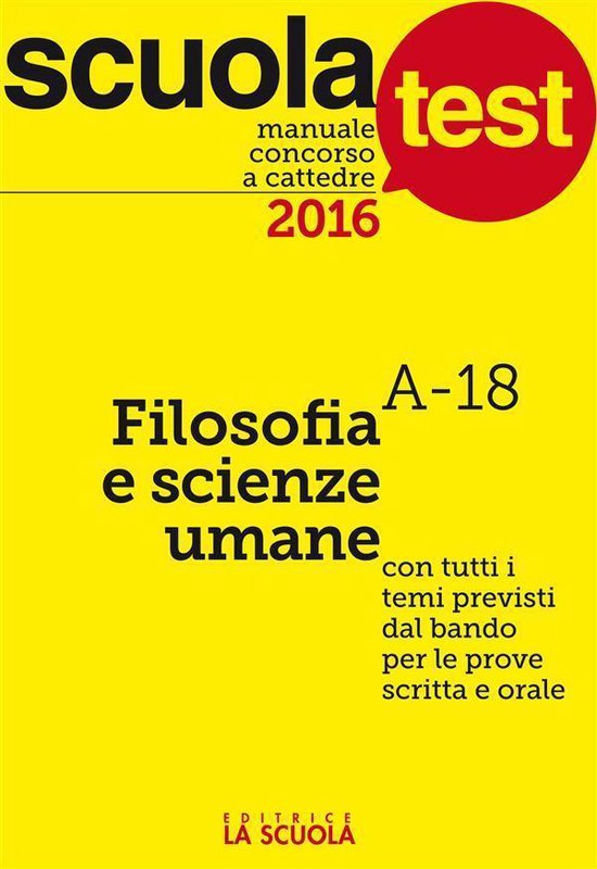 Test e Concorsi - Manuale Concorso a cattedre Filosofia e Sc ... - cover