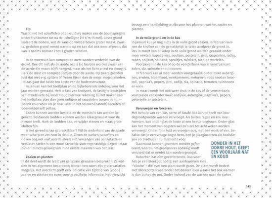 Pagina met tekst over de grond in de kas en de bodem. Grijze tekst op witte achtergrond.