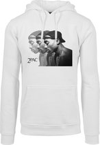 2Pac faces hoody in kleur wit maat XXL