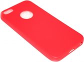 Siliconen hoesje rood Geschikt voor iPhone 5 / 5S / SE