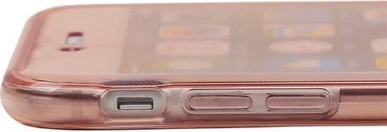 Coque en TPU rose transparente avant et arrière pour Apple iPhone 6 / 6s Plus