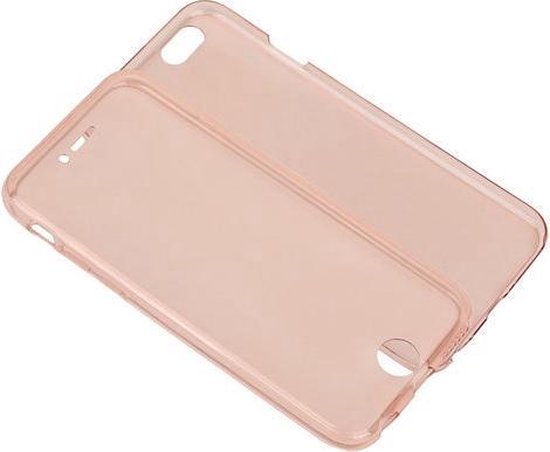 Coque en TPU rose transparente avant et arrière pour Apple iPhone 6 / 6s Plus