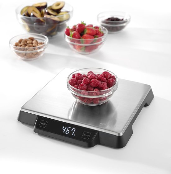 Hendi Keukenweegschaal Digitaal - Weegt tot 15 kg - Met Tarra Functie |  bol.com