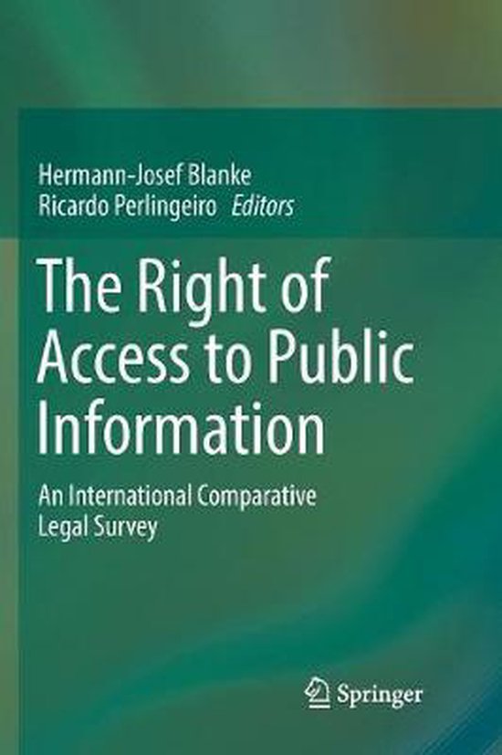 The Right of Access to Public Information - cover