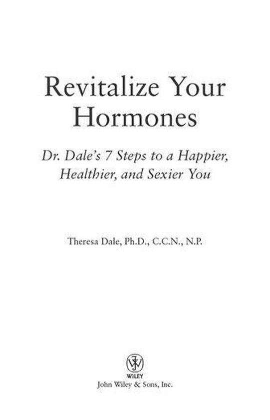 Revitalize Your Hormones - cover
