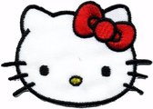 Strijk embleem Hello Kitty Hoofd
