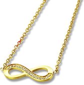 Amanto Ketting Eileen Gold - 316L Staal - Infinity - 7x20mm - 48cm