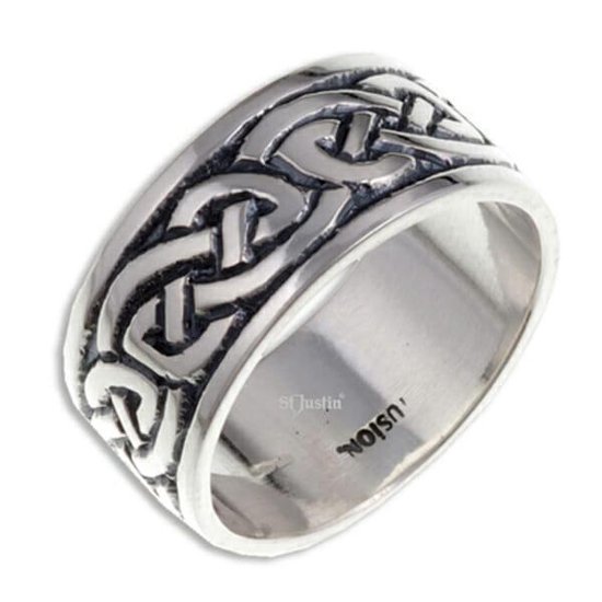 Endless Knot (Broad) Zilveren ring