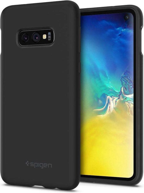 Spigen Silicone Fit Case Samsung Galaxy S10e Zwart