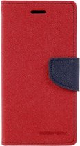Mercury Fancy Diary Wallet Case voor LG G3 (D855) - Rood/Blauw