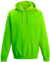 Electric hoodie, Kleur Electric Groen, Maat XL