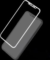 Full Front Tempered Glass Protector geschikt voor apple iPhone X | 3D volledige Glazen Tempered Screenprotector Gorilla Glass voor iPhone X 10  | Kleur Wit