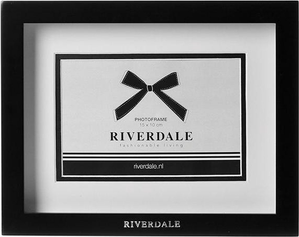 temperament Grap appel Riverdale - Fotolijst Fashion zwart - 24 cm | bol.com